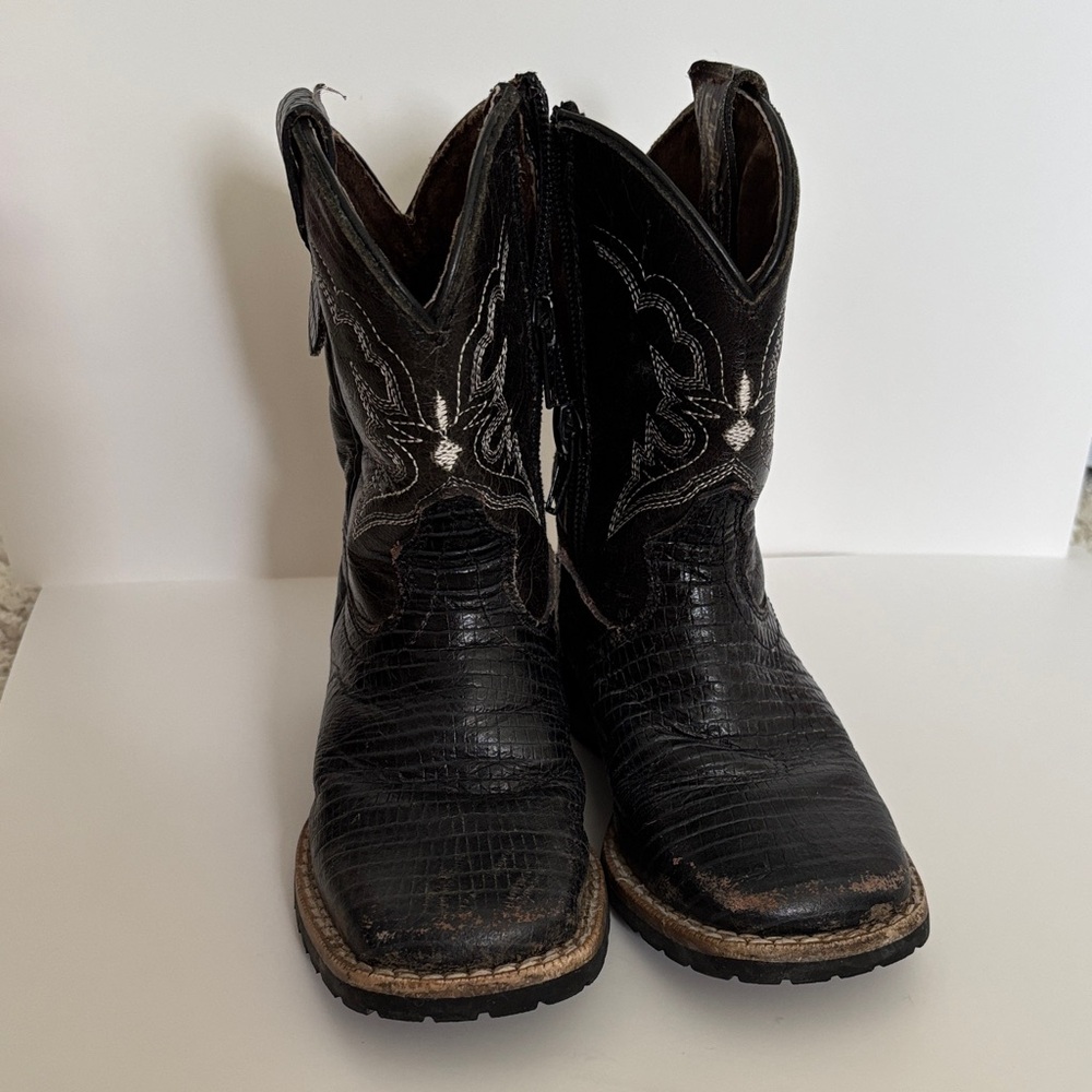 Black Caballo Dorado Boys Boots - US Size 7, Mexico Size 14